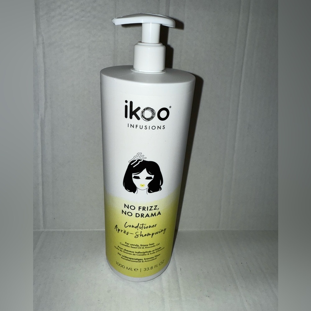 Infusions No Frizz, No Drama Conditioner - IKOO FULL SIZE 33.8 oz NEW 1 bottle